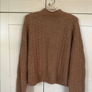 Cable Knit Tan Sweater